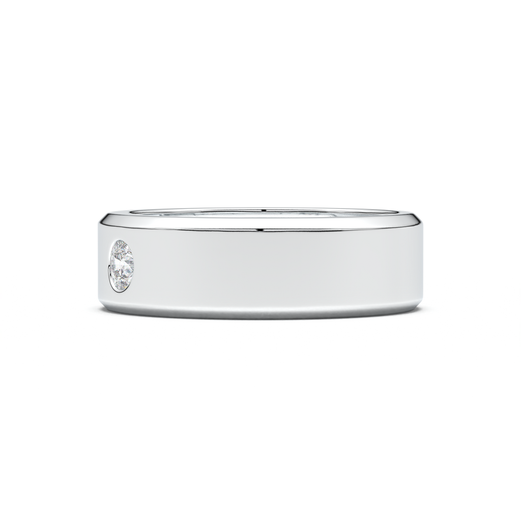 Flush-Set Round Men's Band