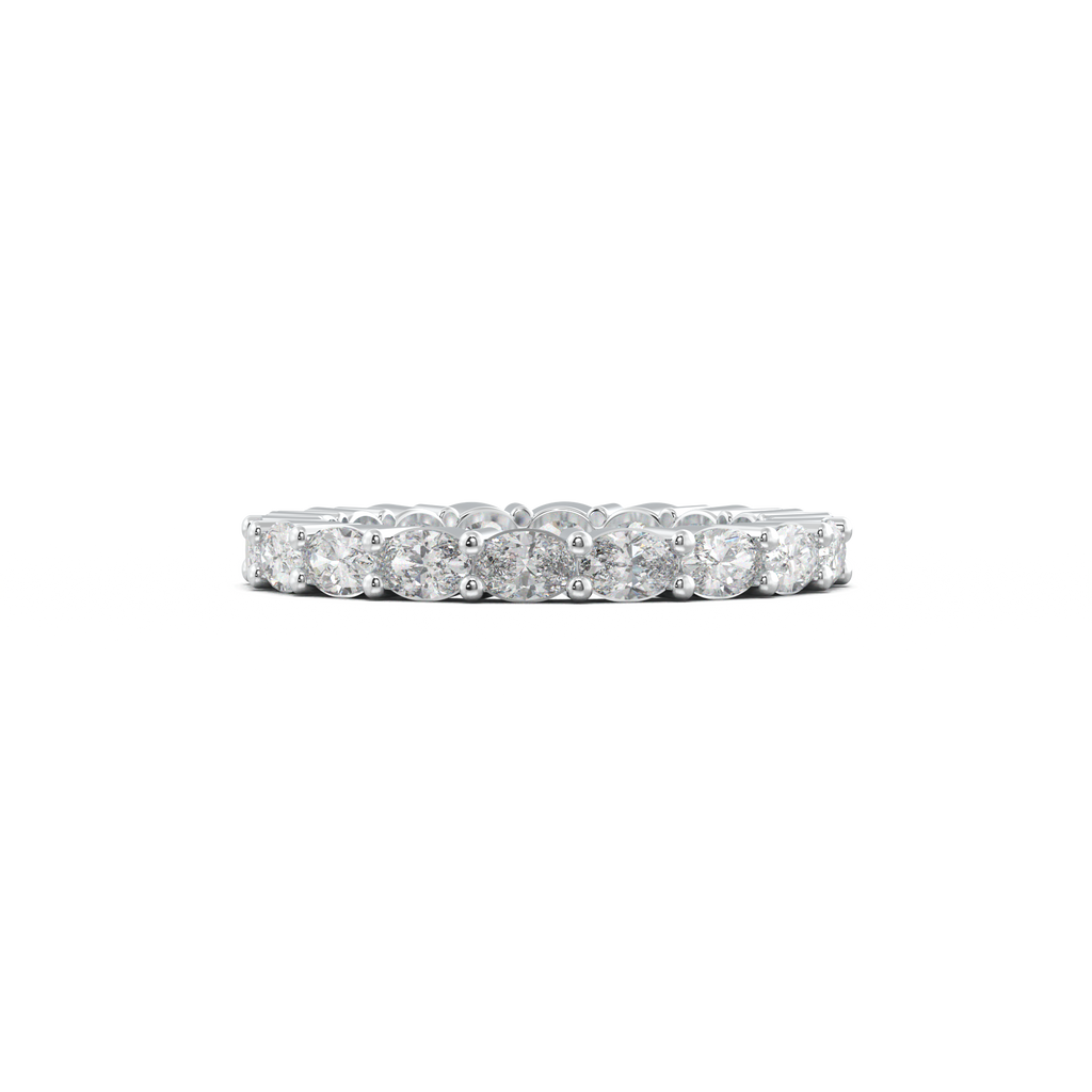 Oval Eternity Wedding Band