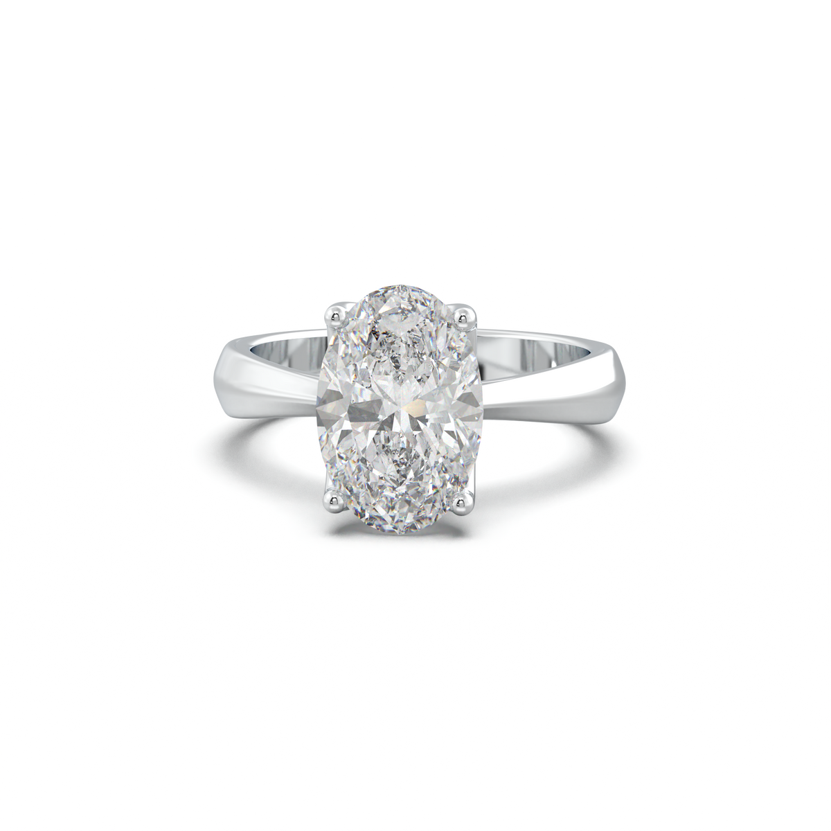 Oval Solitaire Engagement Ring