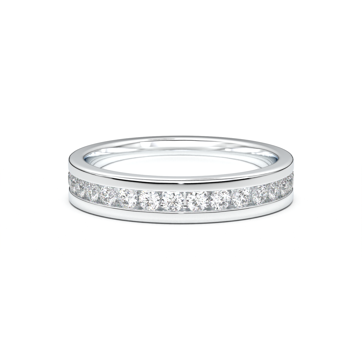 Channel-Set Diamond Men's Band