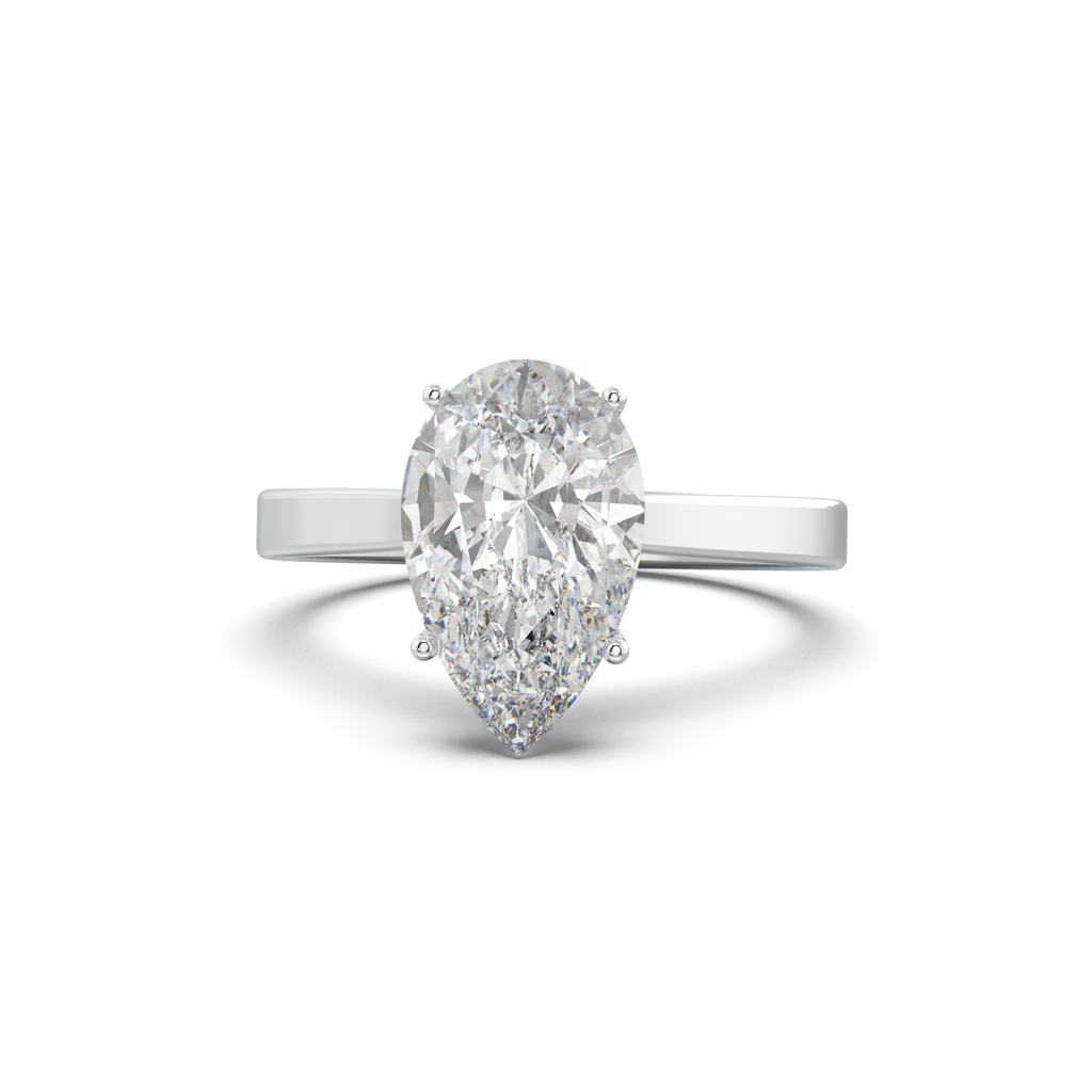 Pear Solitaire Engagement Ring