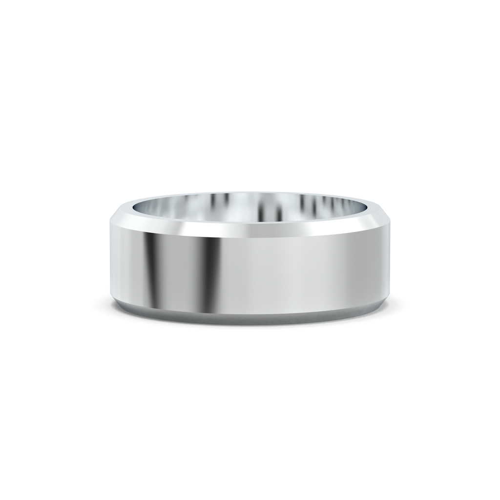 Wide Beveled Men's Band