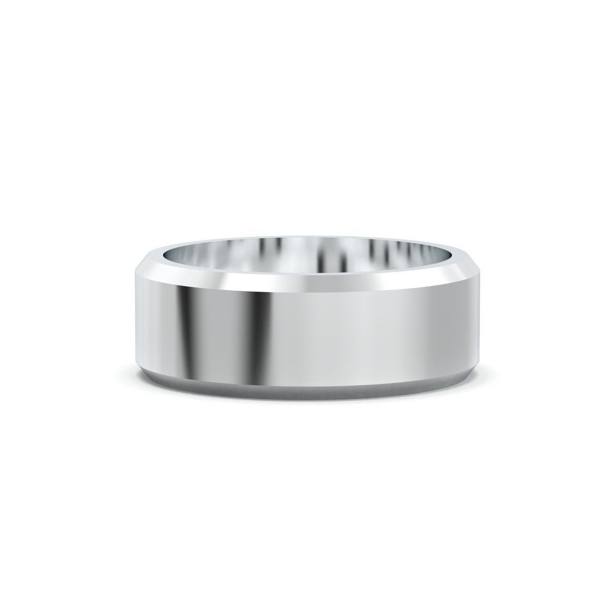 Wide Beveled Men's Band