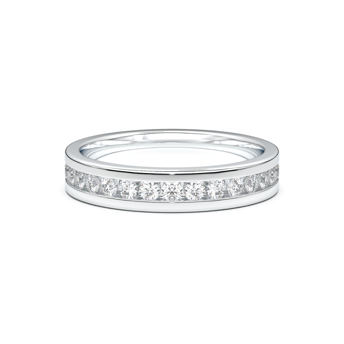 Channel-Set Diamond Men's Band