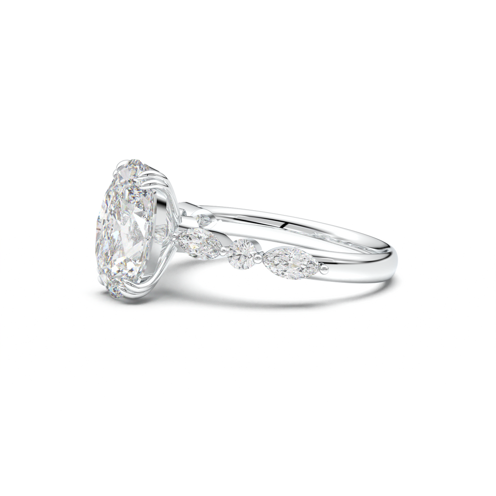 Oval Mixed-Shape Engagement Ring