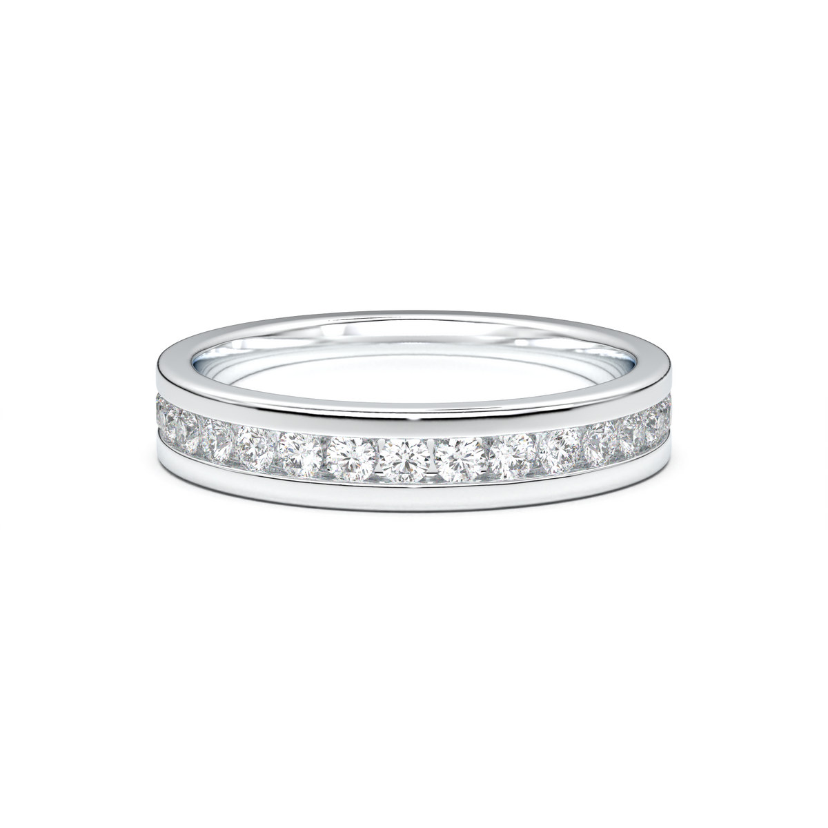 Channel-Set Diamond Men's Band