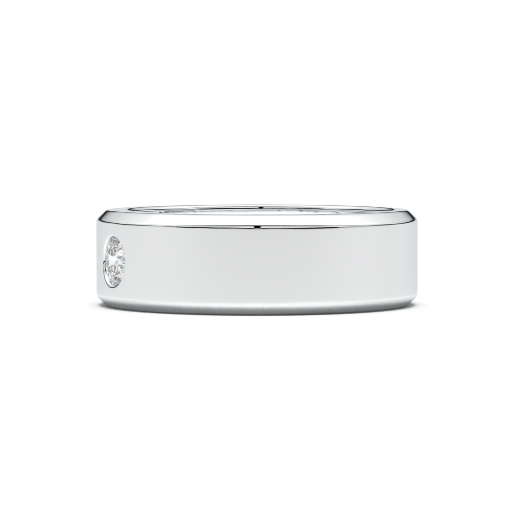 Flush-Set Round Men's Band