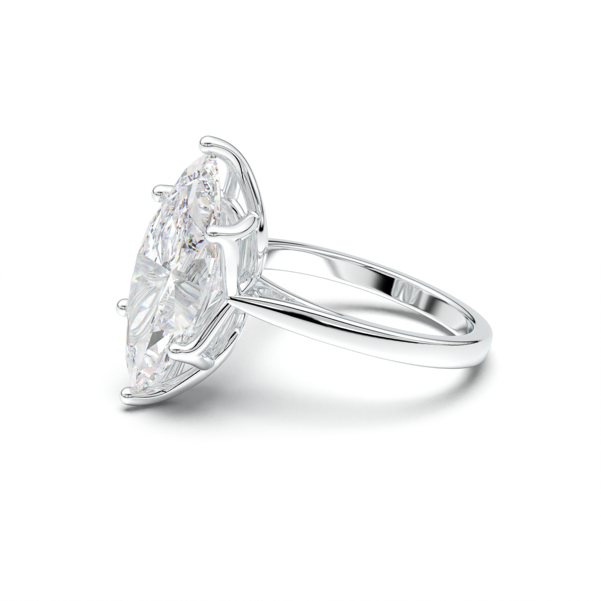 Marquise Solitaire Engagement Ring