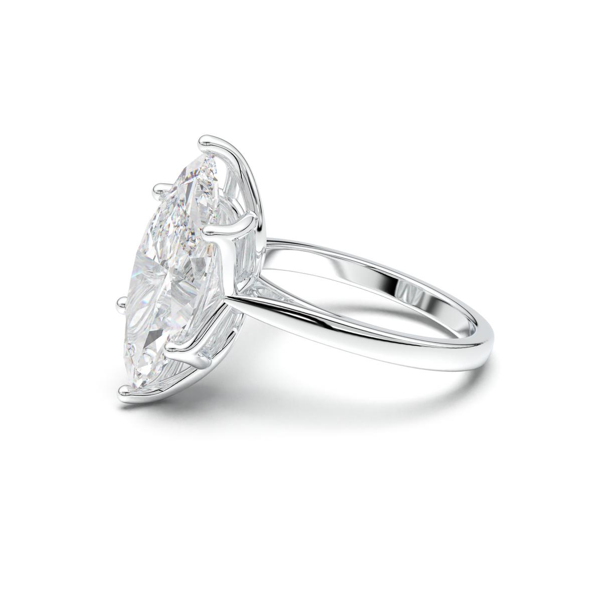 Marquise Solitaire Engagement Ring