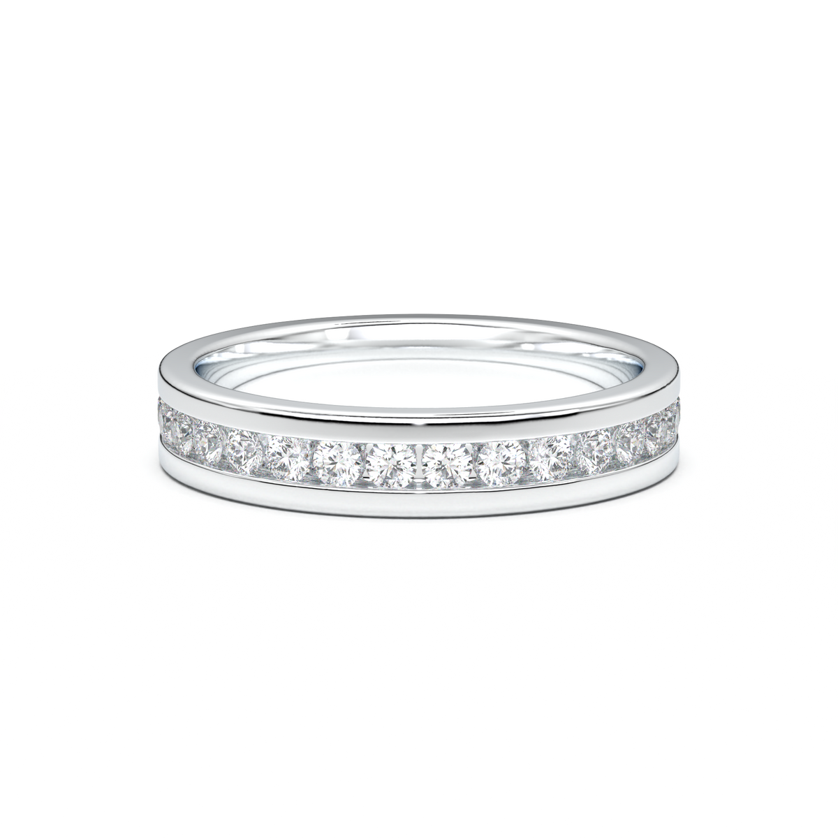 Channel-Set Diamond Men's Band