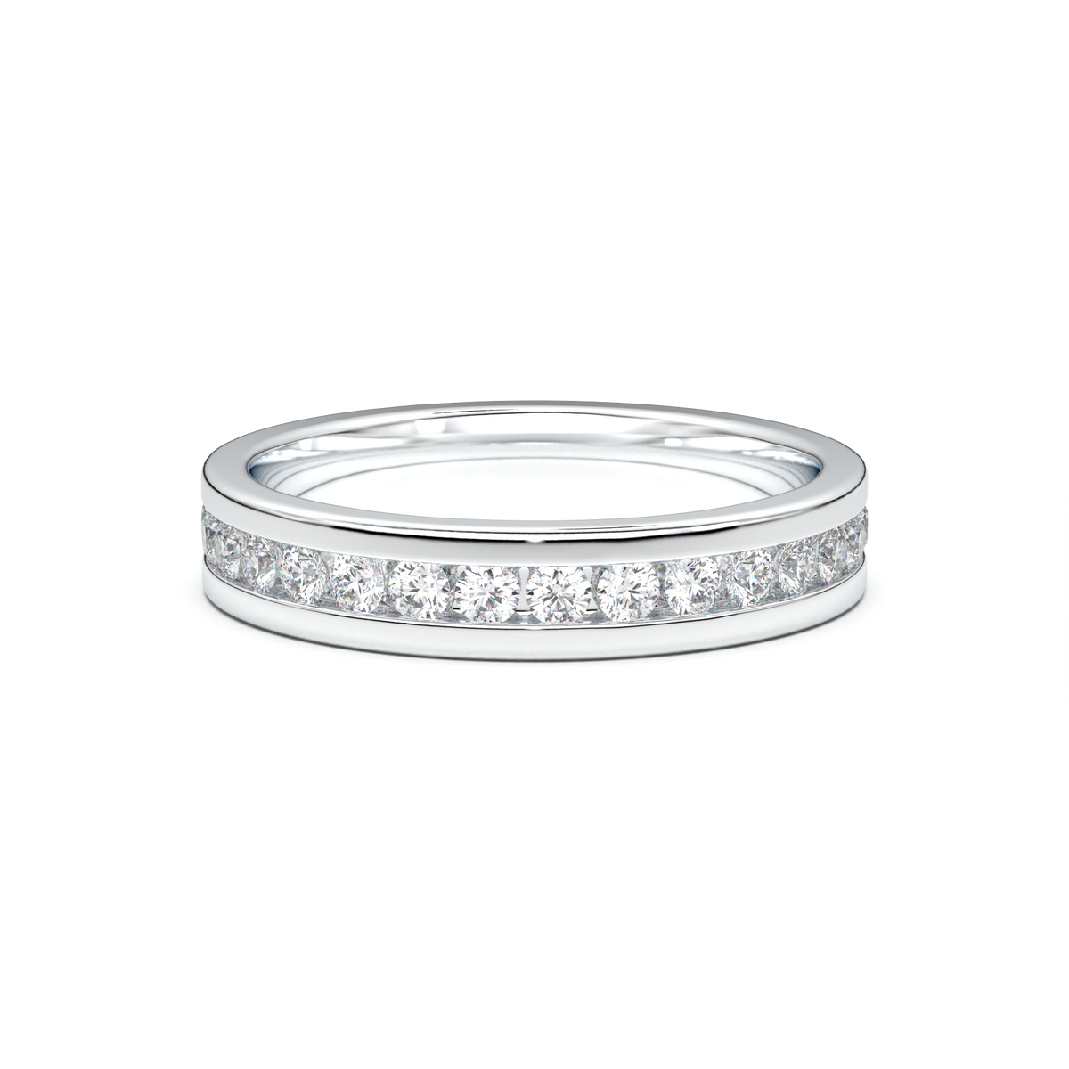 Channel-Set Diamond Men's Band