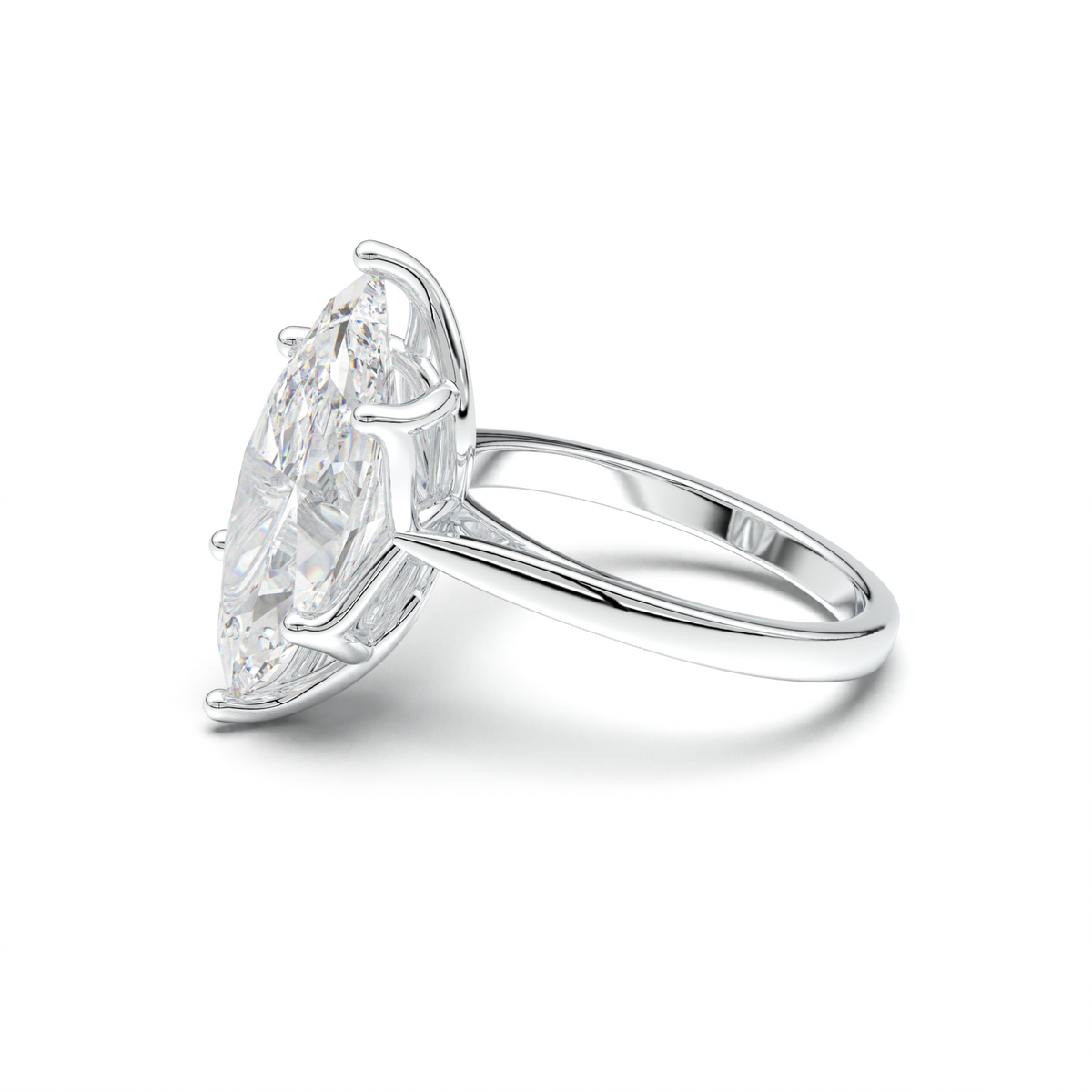 Marquise Solitaire Engagement Ring