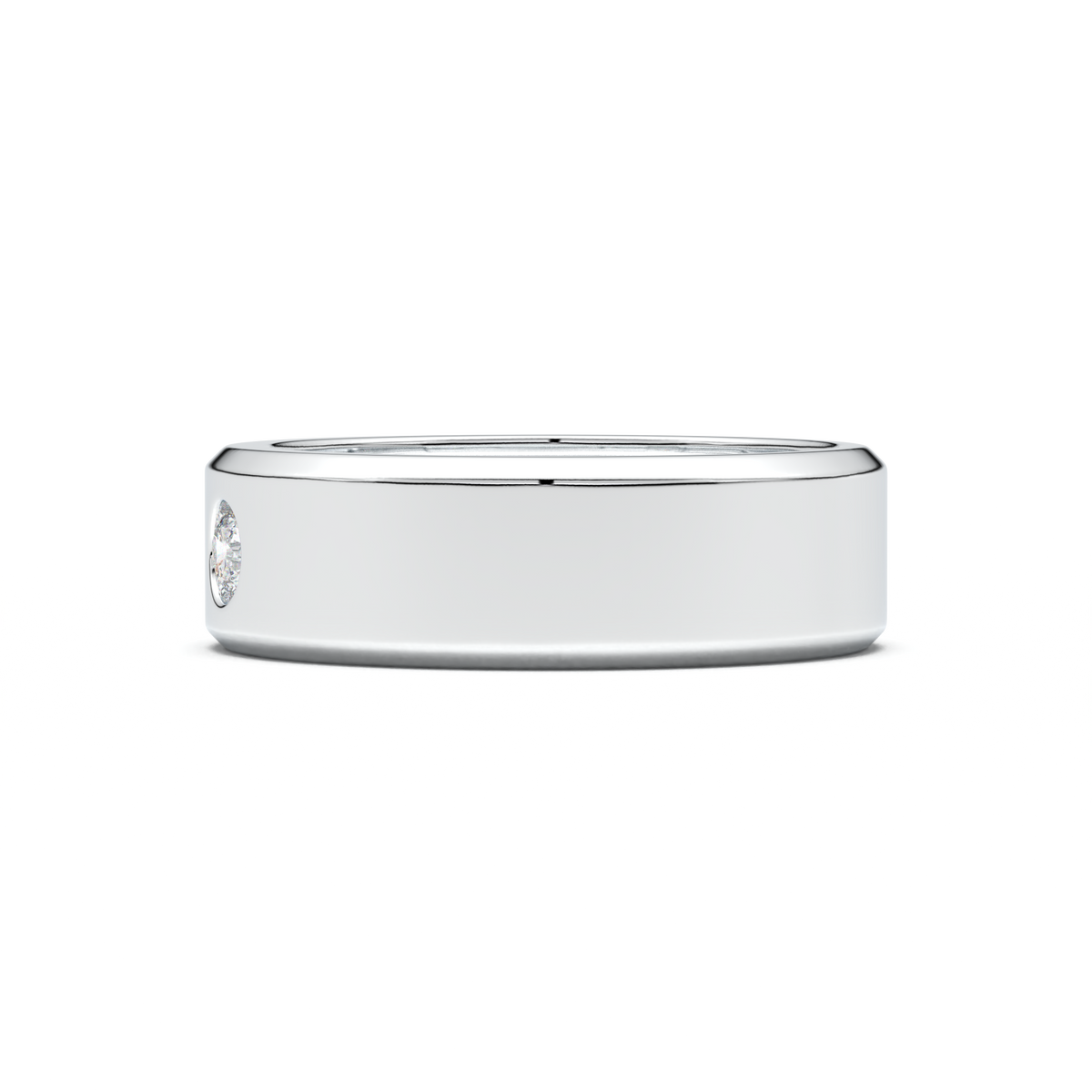 Flush-Set Round Men's Band
