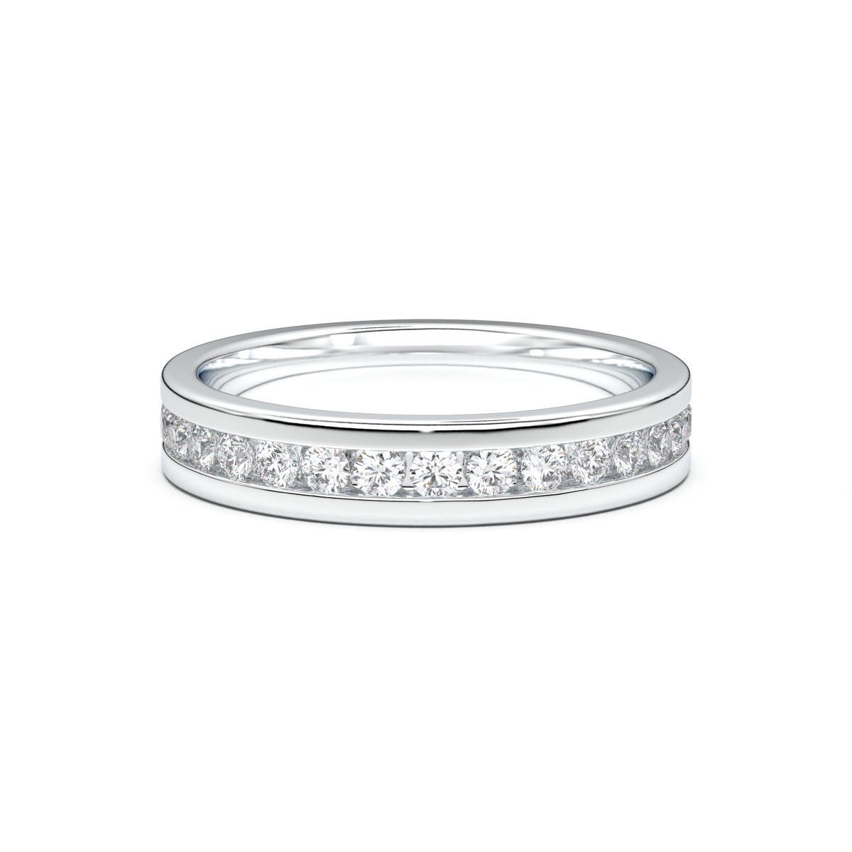 Channel-Set Diamond Men's Band