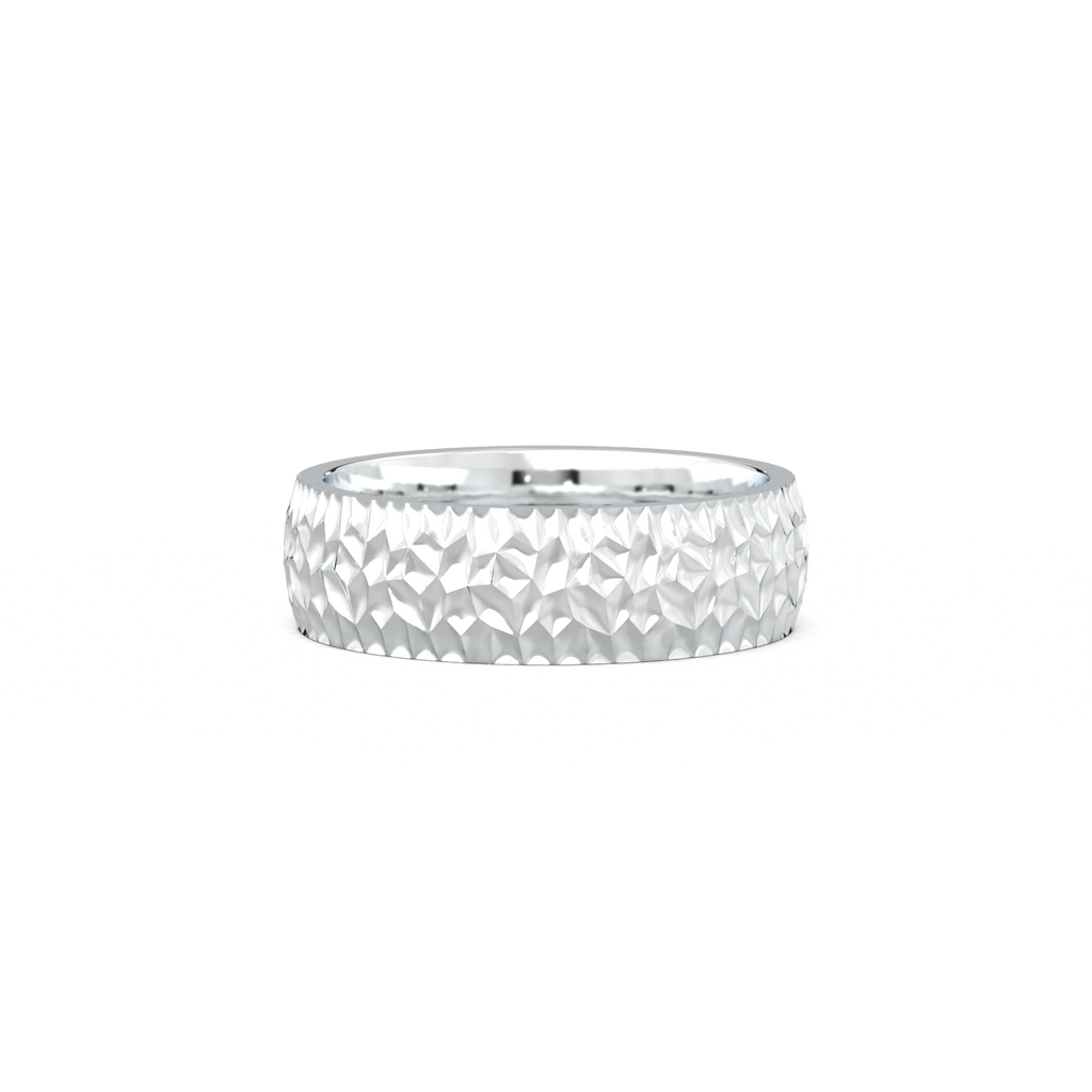 Hammered Texture Men's Band