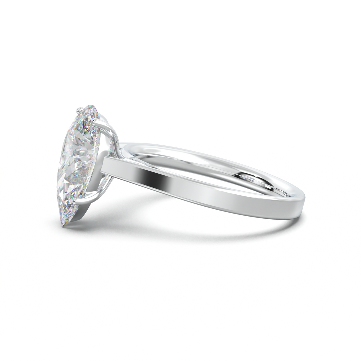 Pear Solitaire Engagement Ring