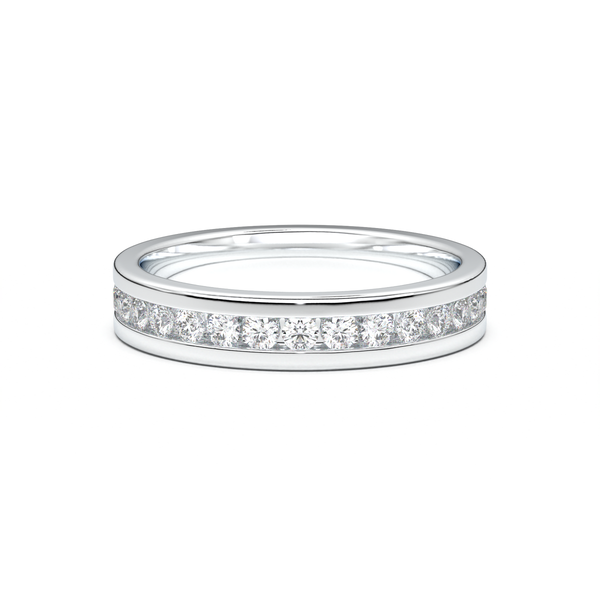 Channel-Set Diamond Men's Band