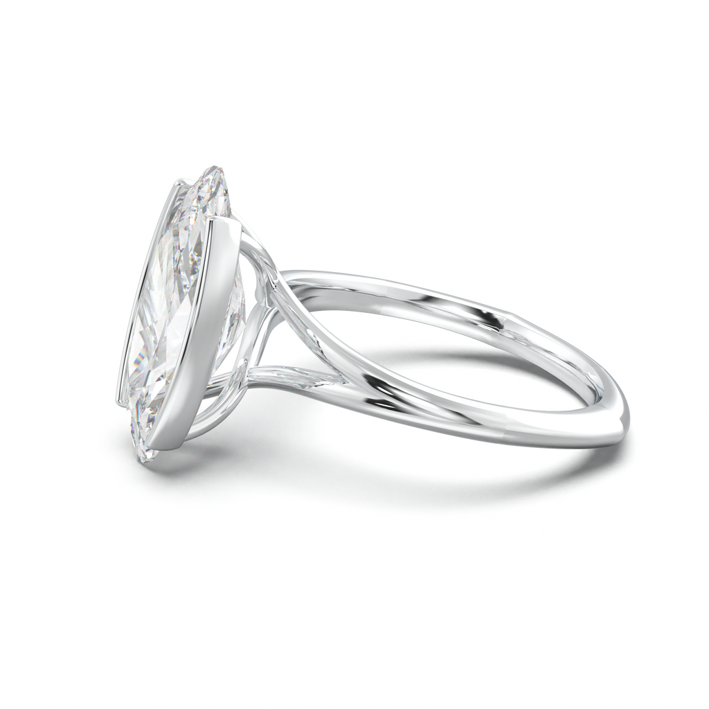 Moval Halo Pavé Engagement Ring