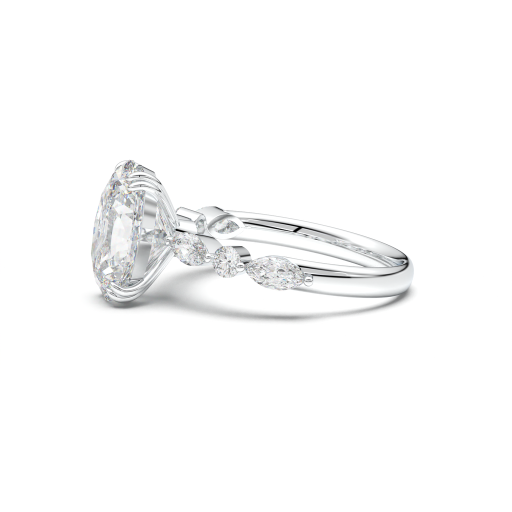 Oval Mixed-Shape Engagement Ring