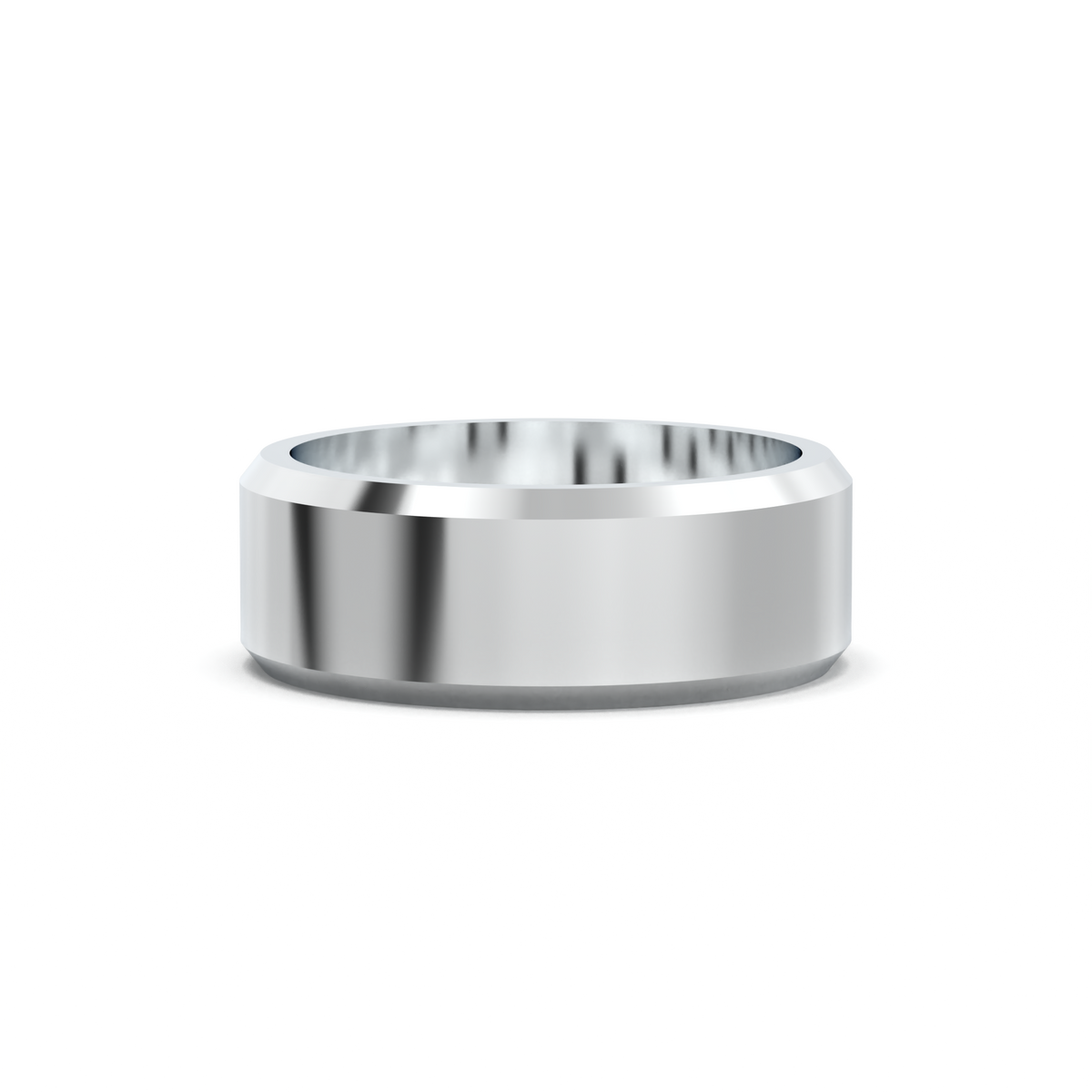 Wide Beveled Men's Band