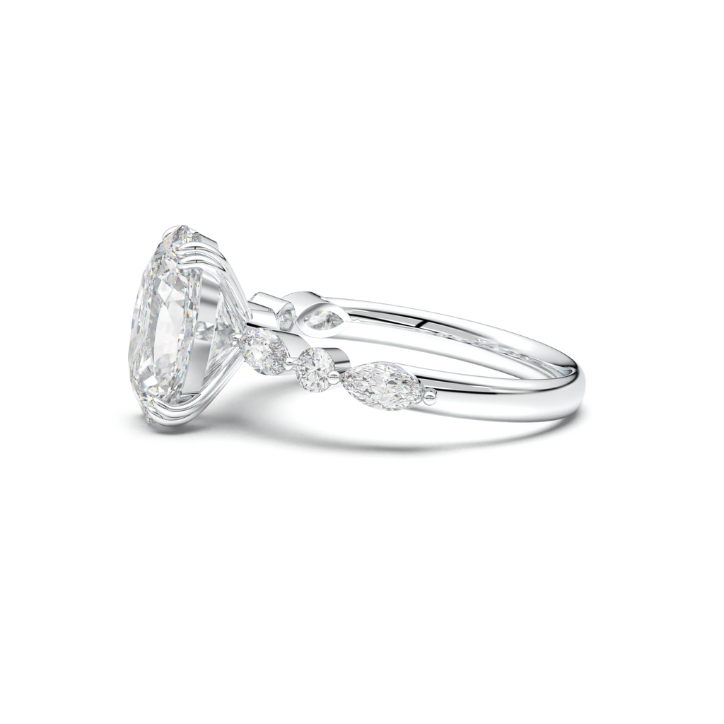 Oval Mixed-Shape Engagement Ring