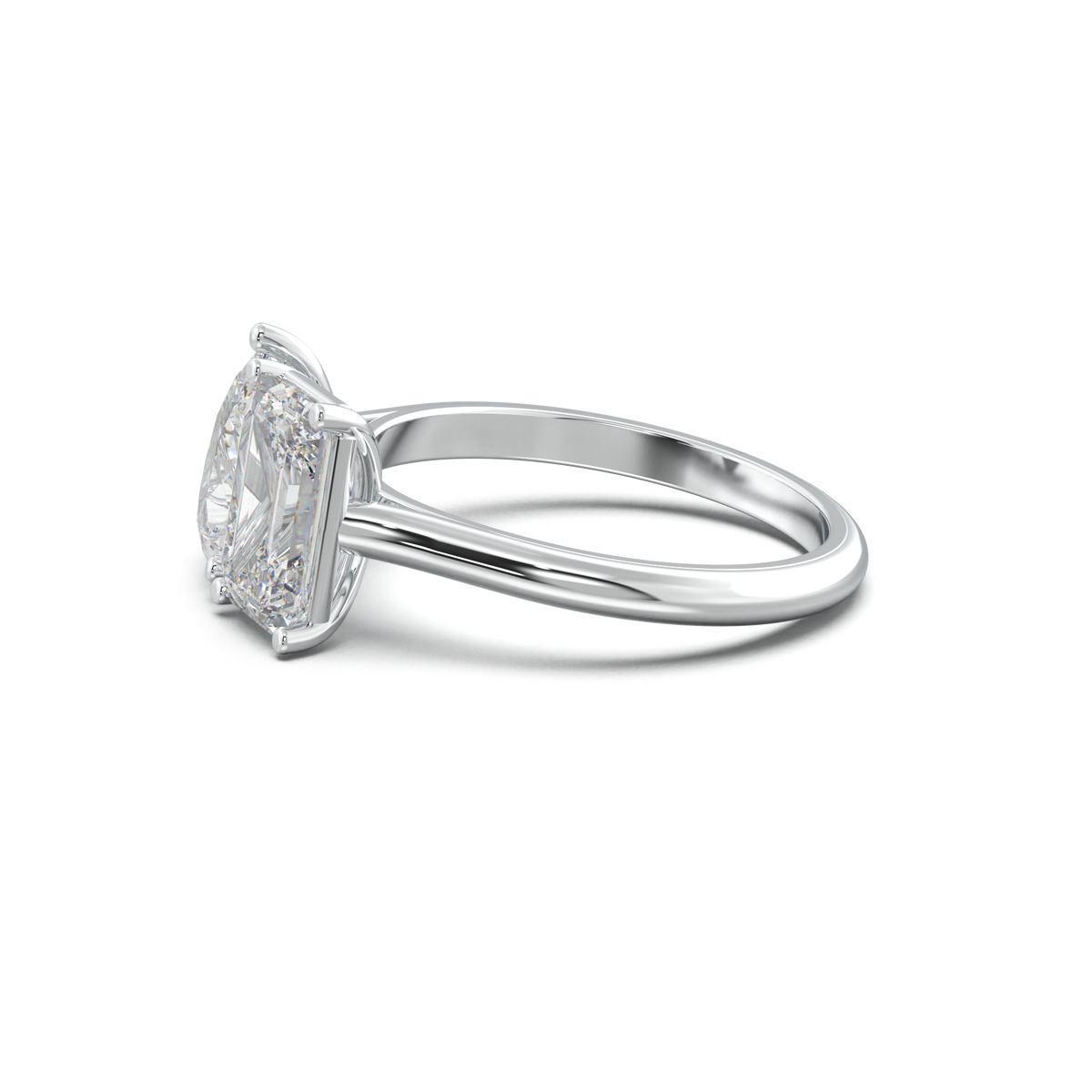 Pear & Emerald Toi et Moi Engagement Ring