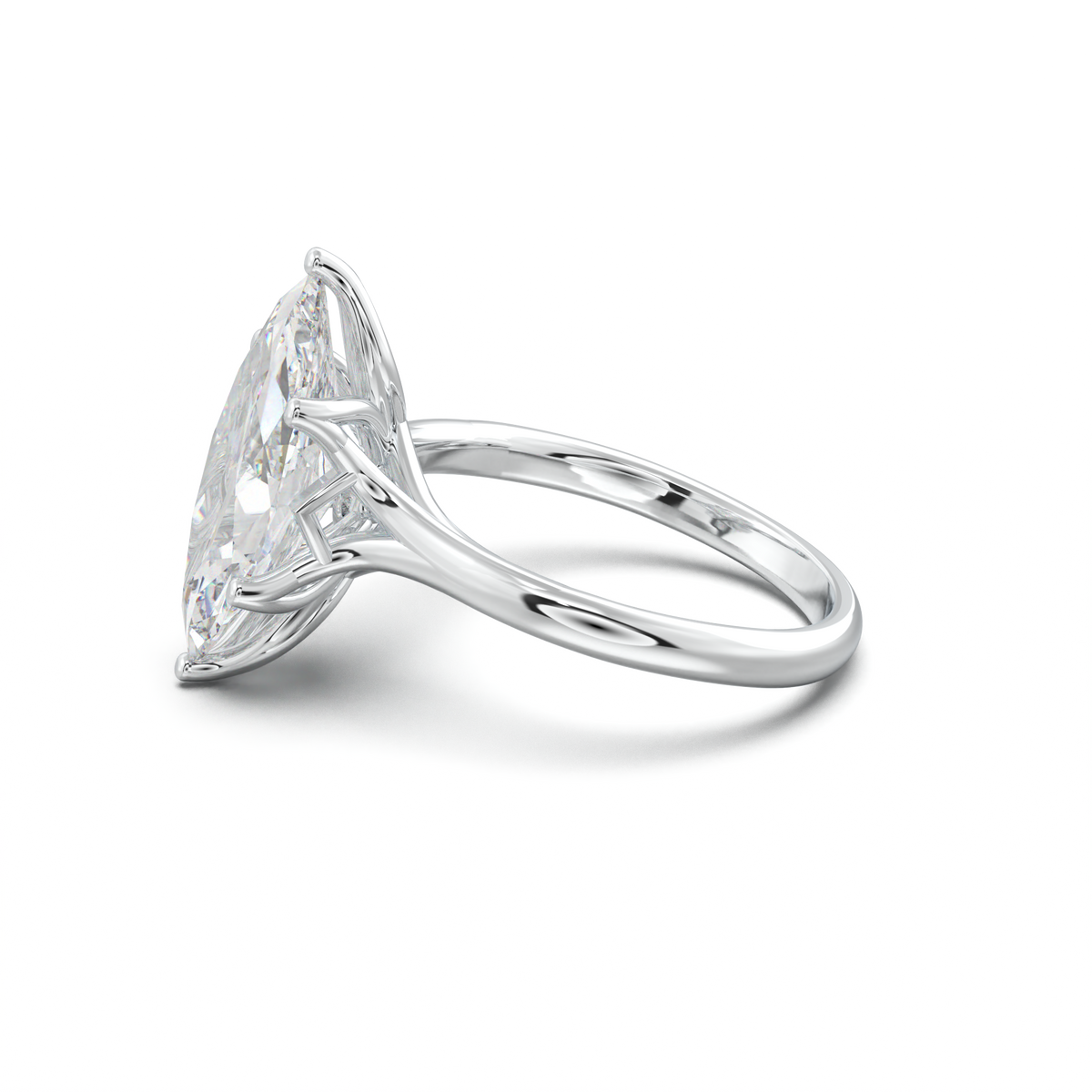 Marquise Solitaire with Hidden Diamond Accent
