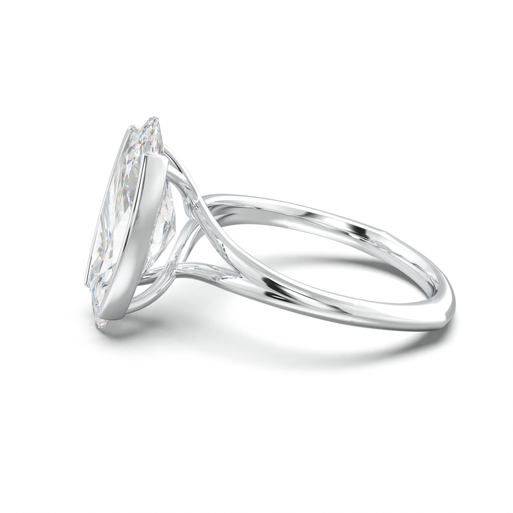 Moval Halo Pavé Engagement Ring