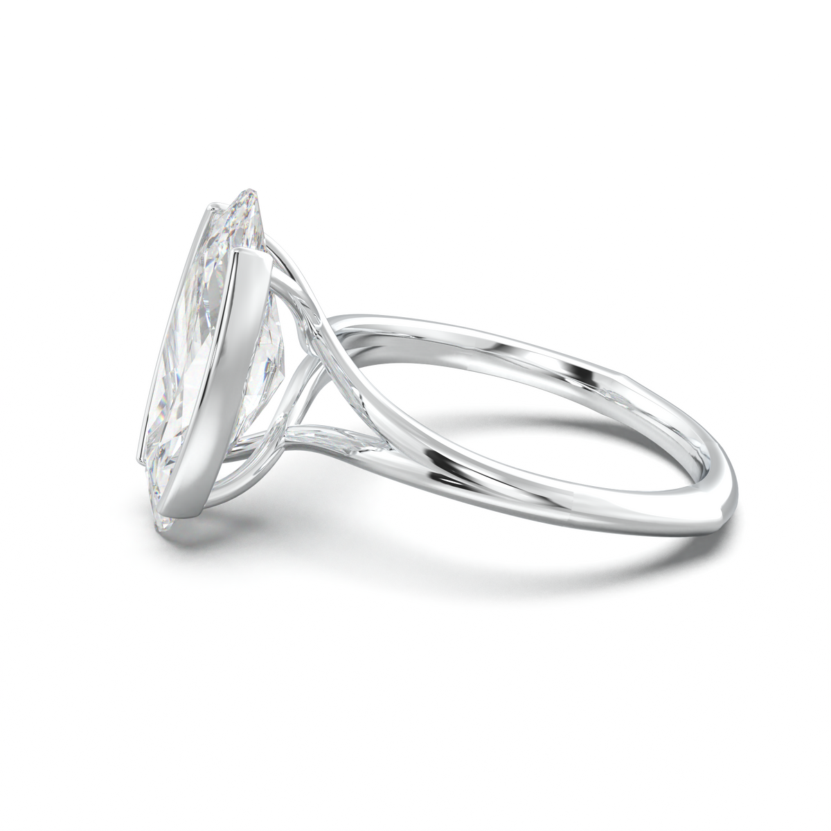 Moval Halo Pavé Engagement Ring