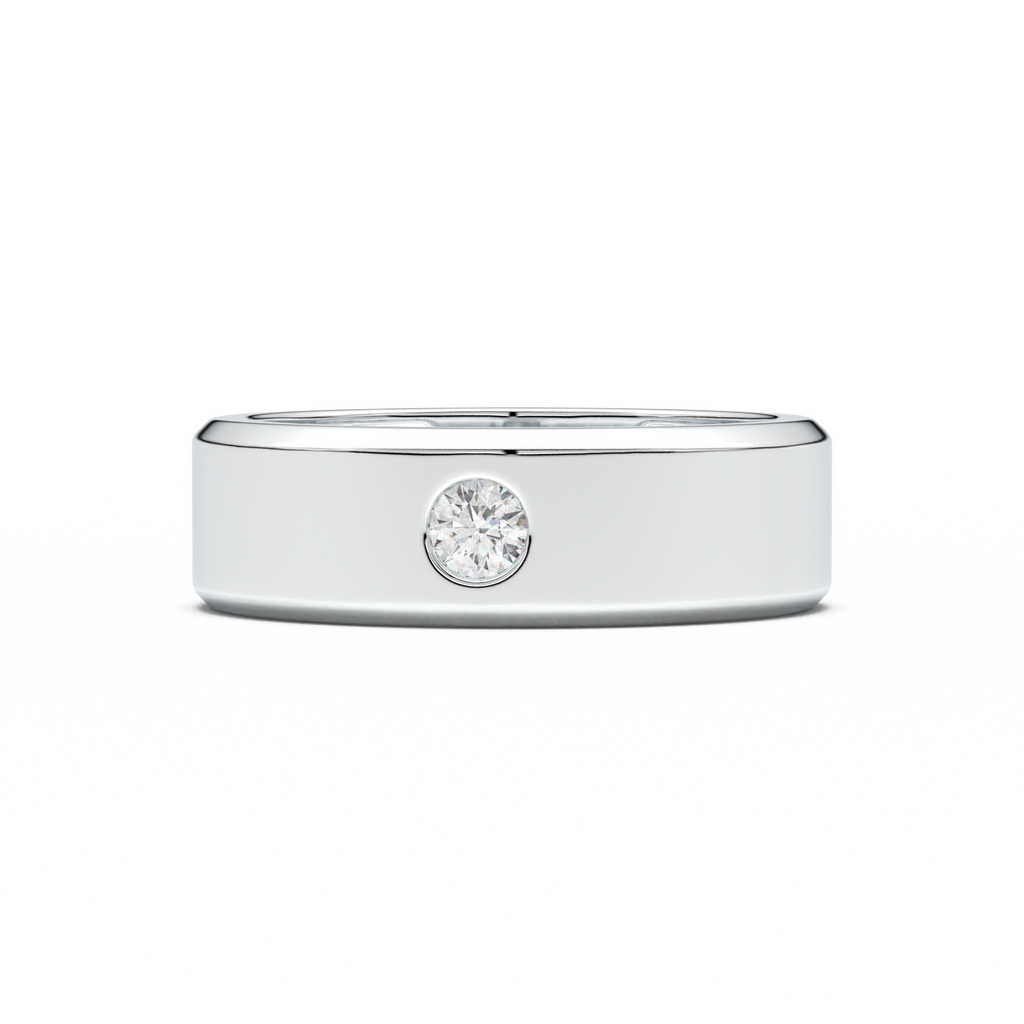 Flush-Set Round Men's Band