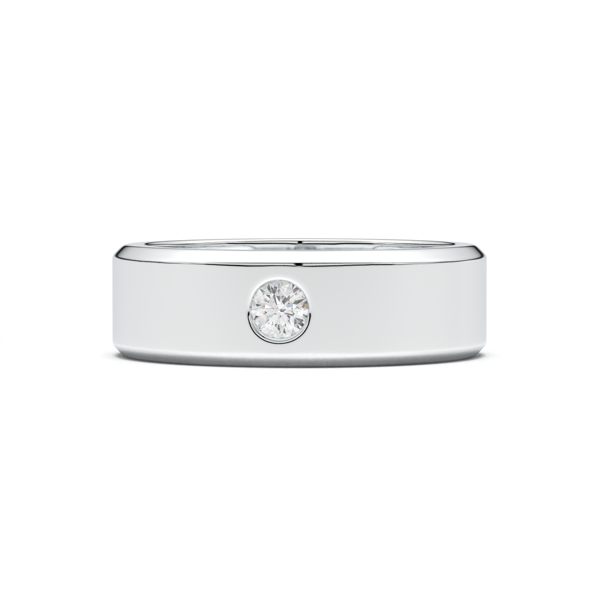 Flush-Set Round Men's Band