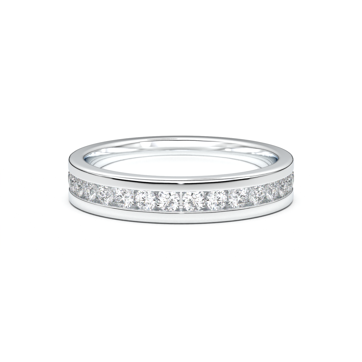 Channel-Set Diamond Men's Band