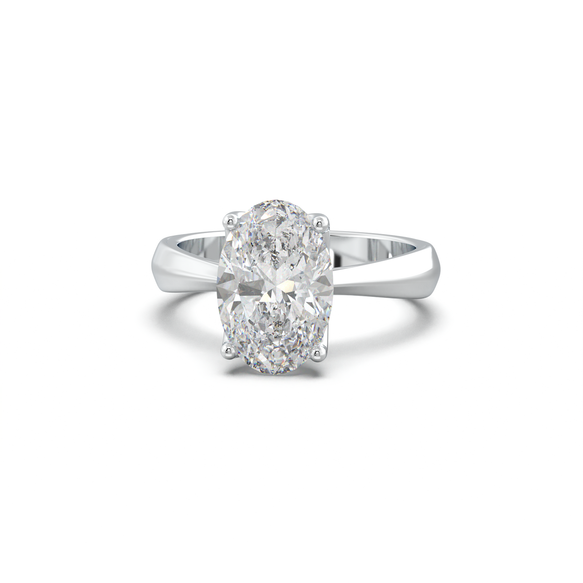 Oval Solitaire Engagement Ring