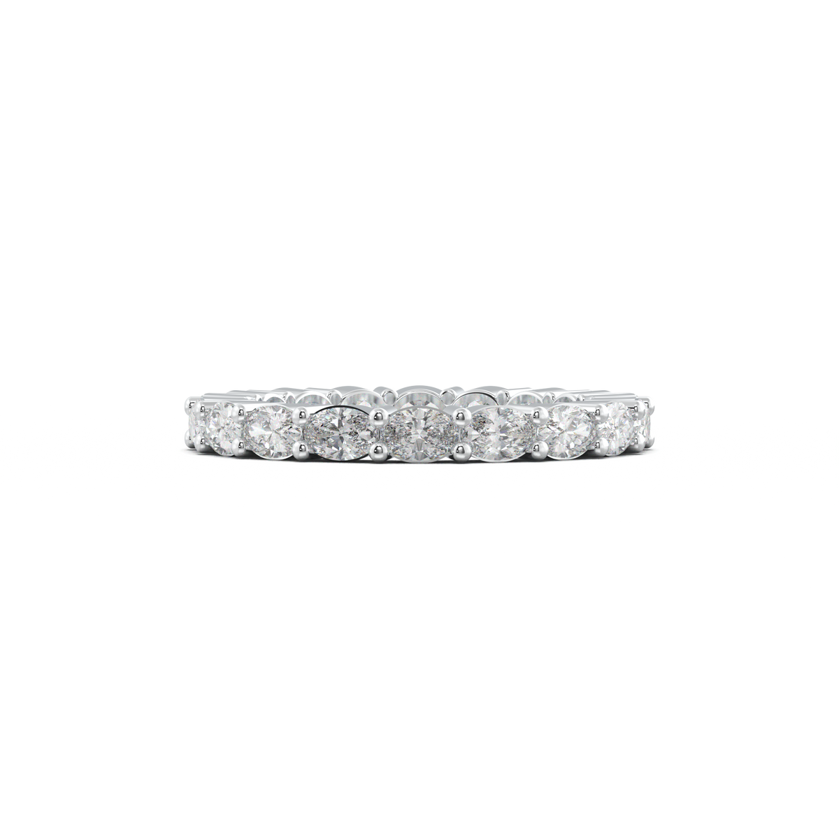 Oval Eternity Wedding Band