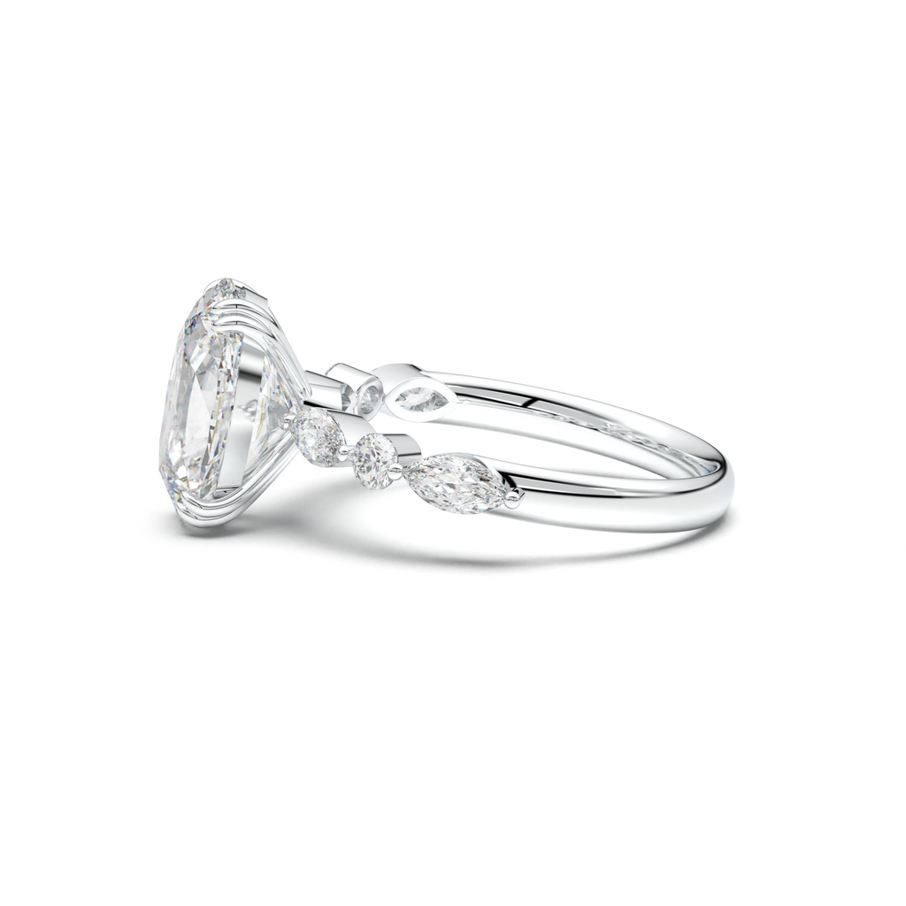 Oval Mixed-Shape Engagement Ring