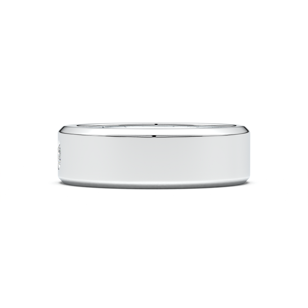 Flush-Set Round Men's Band
