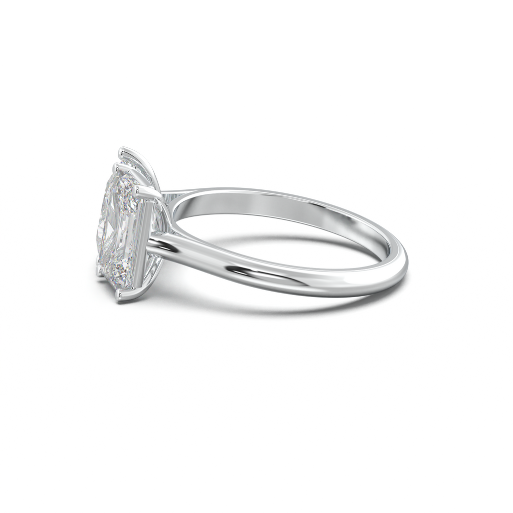 Pear & Emerald Toi et Moi Engagement Ring