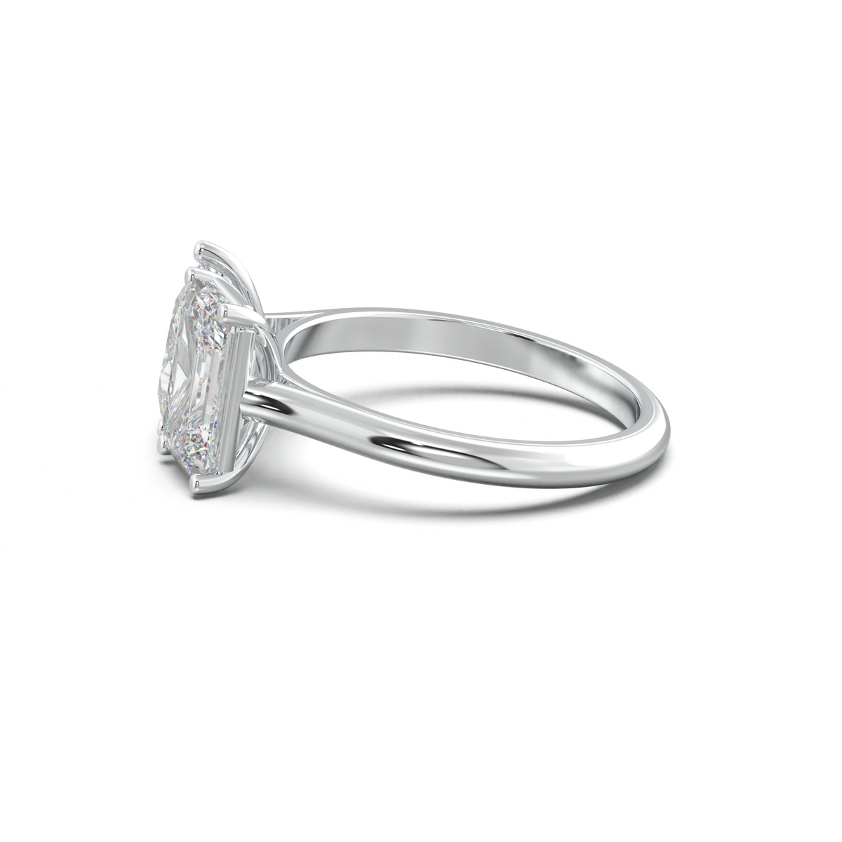 Pear & Emerald Toi et Moi Engagement Ring