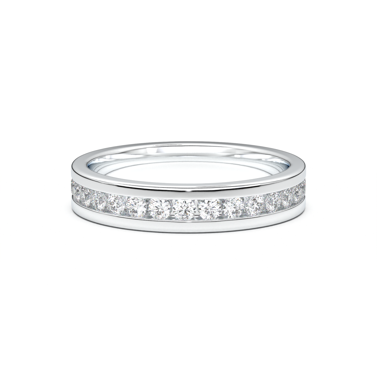 Channel-Set Diamond Men's Band