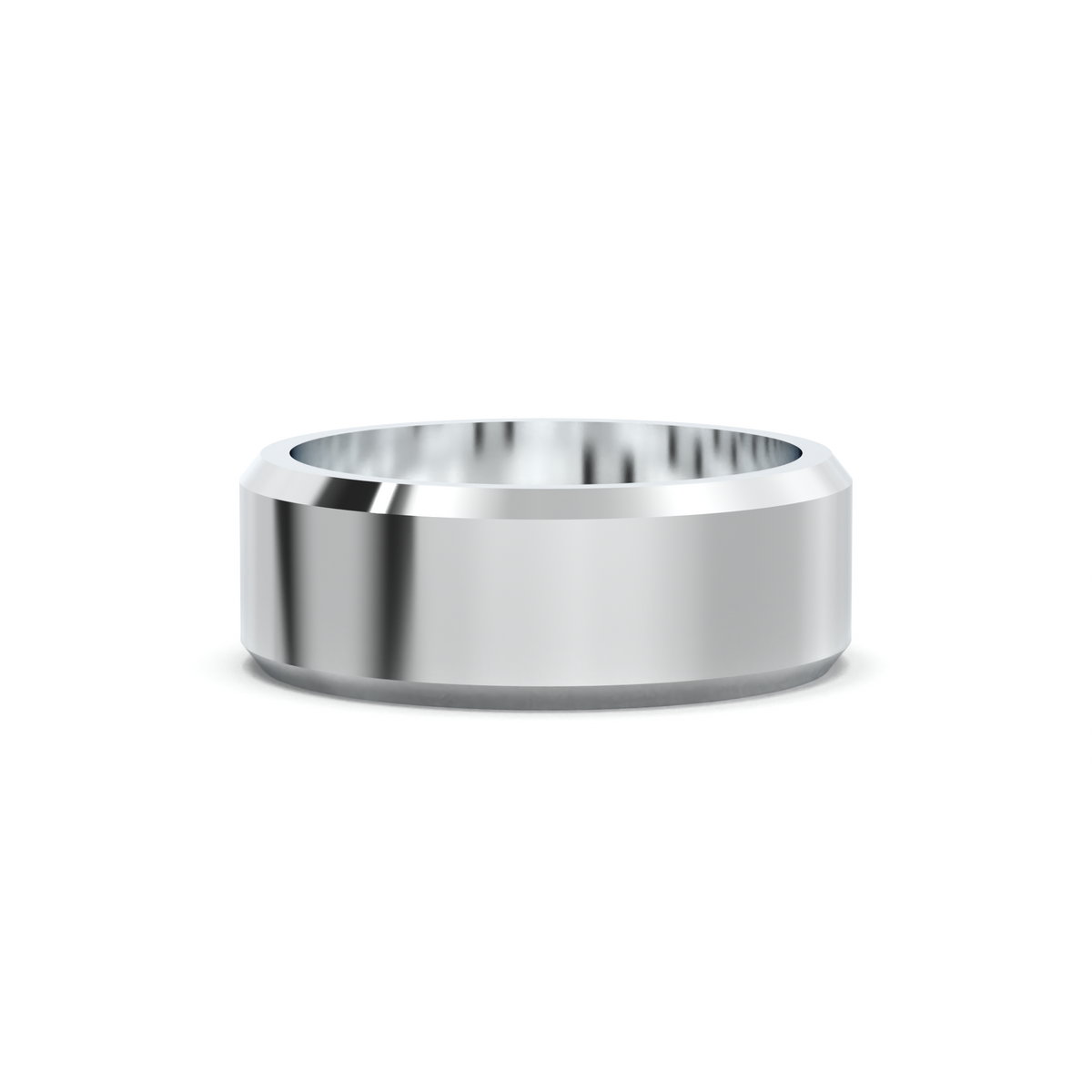 Wide Beveled Men's Band