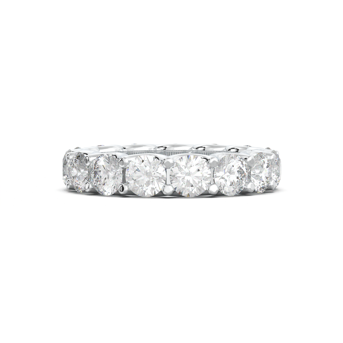 Round Eternity Wedding Band