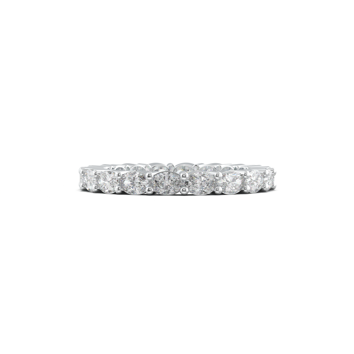 Oval Eternity Wedding Band