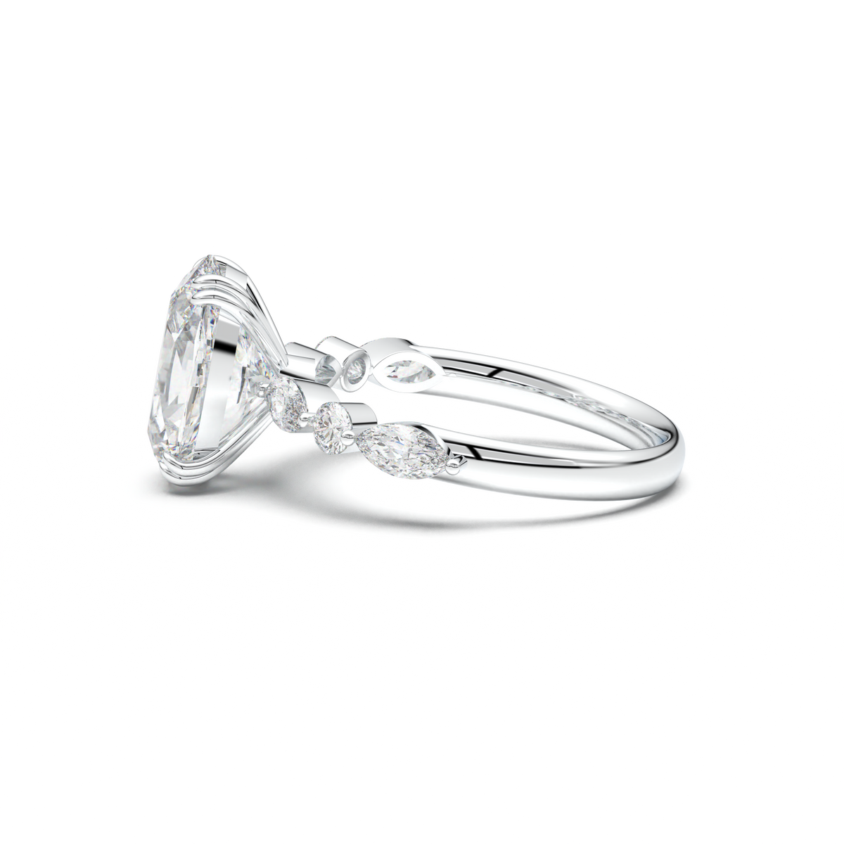 Oval Mixed-Shape Engagement Ring