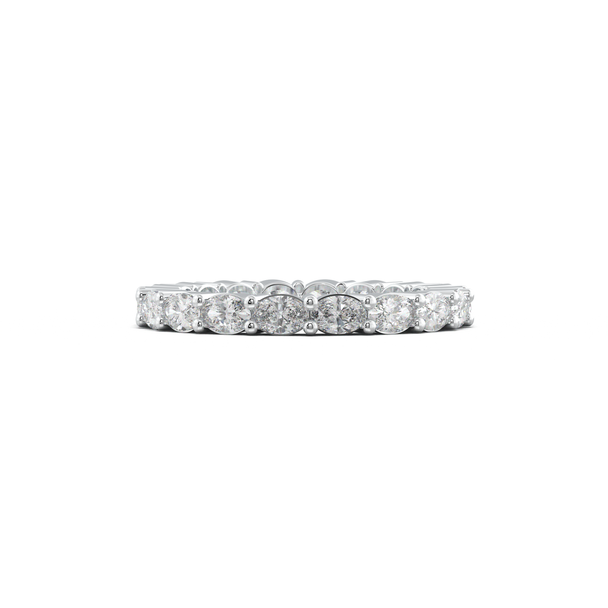Oval Eternity Wedding Band