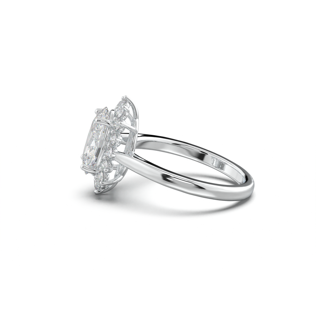 Oval Halo Engagement Ring