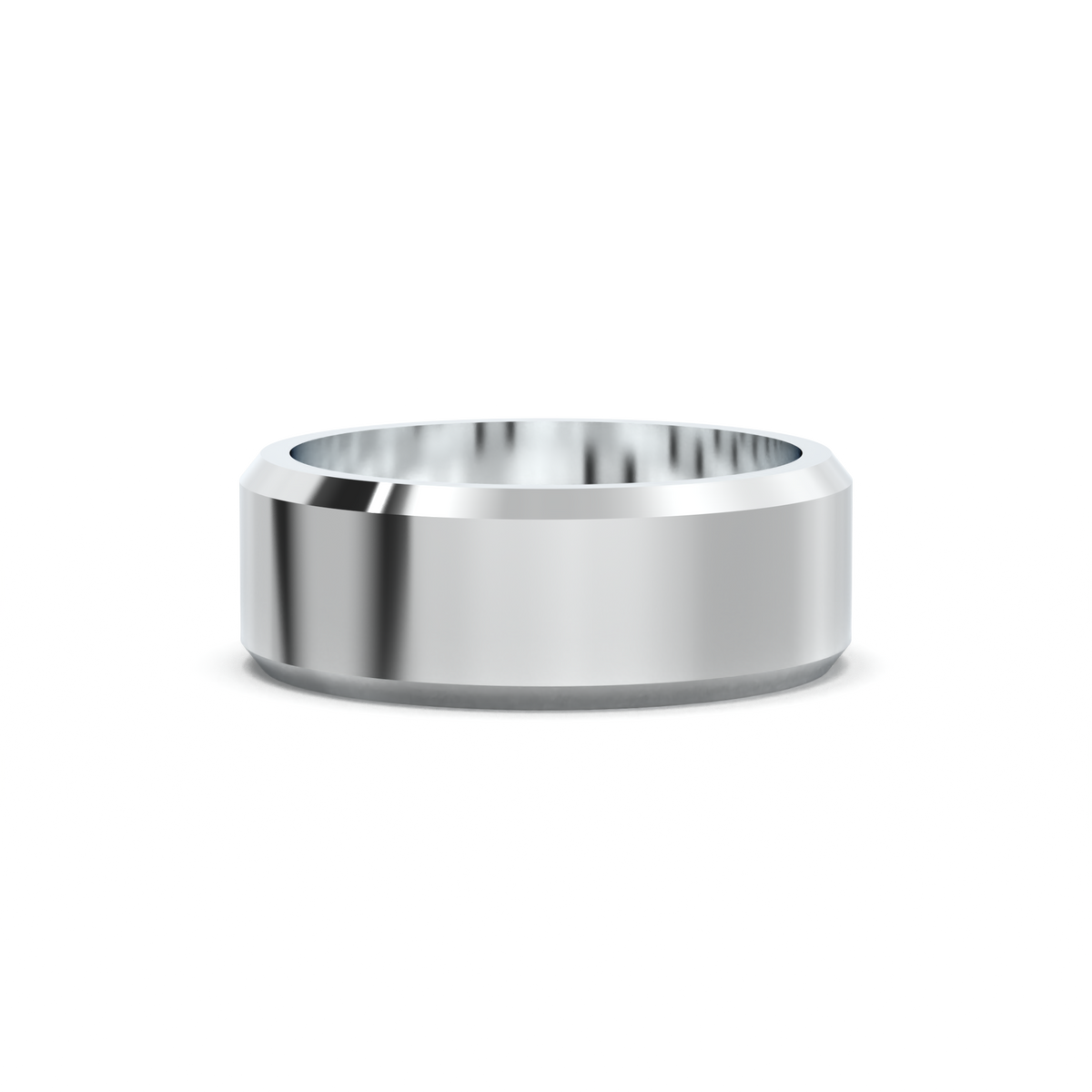 Wide Beveled Men's Band