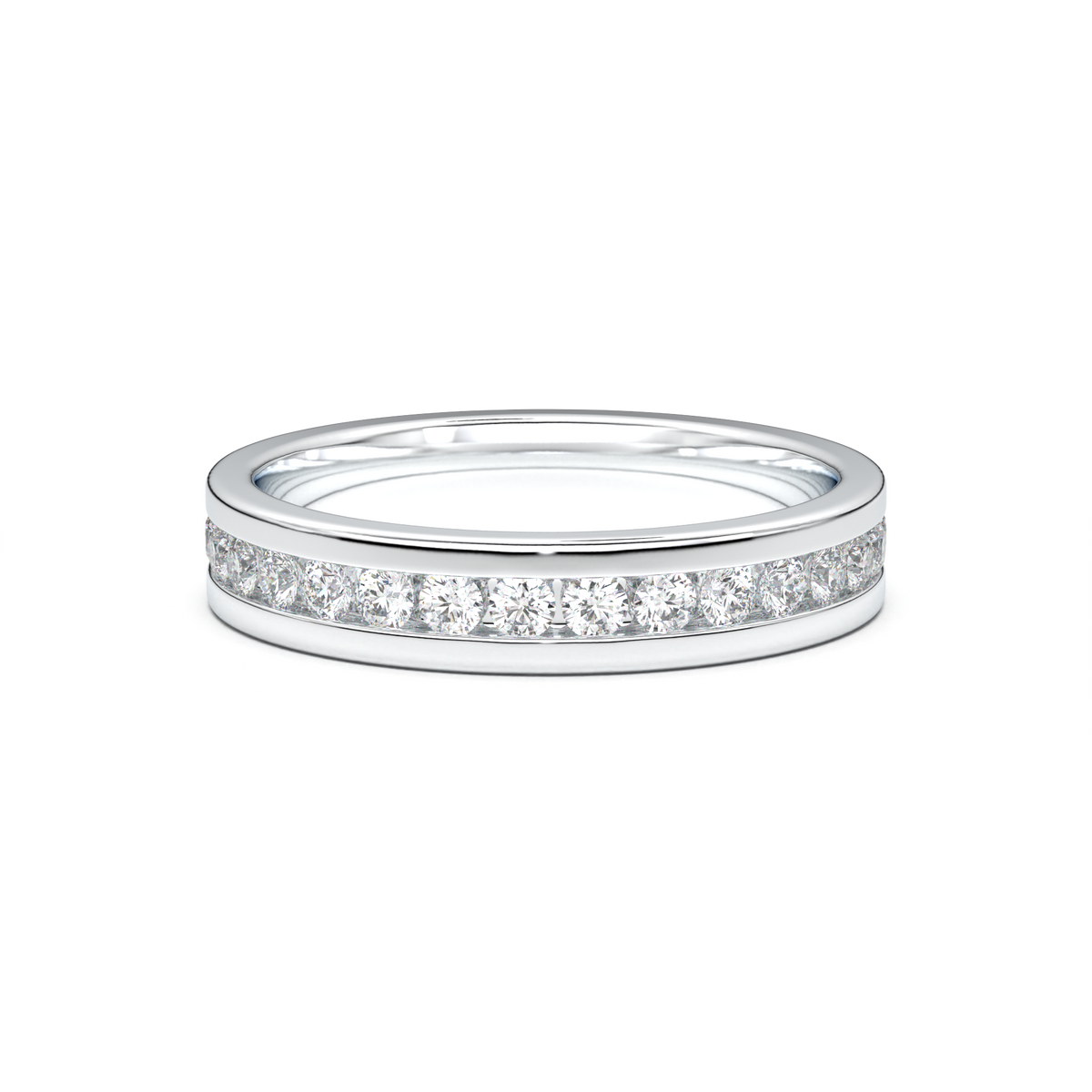 Channel-Set Diamond Men's Band