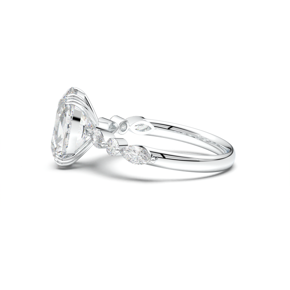 Oval Mixed-Shape Engagement Ring