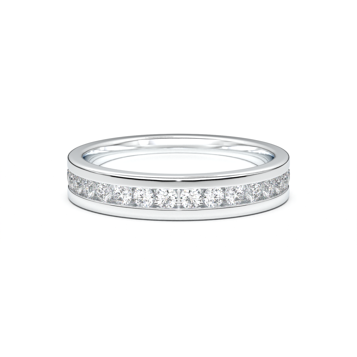 Channel-Set Diamond Men's Band