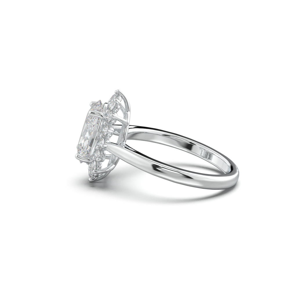Oval Halo Engagement Ring